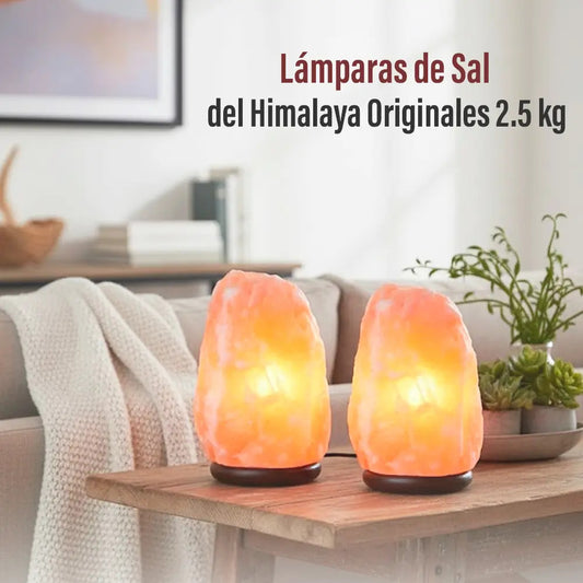 X2 lampara sal Himalaya 2.5kg dimmer originales