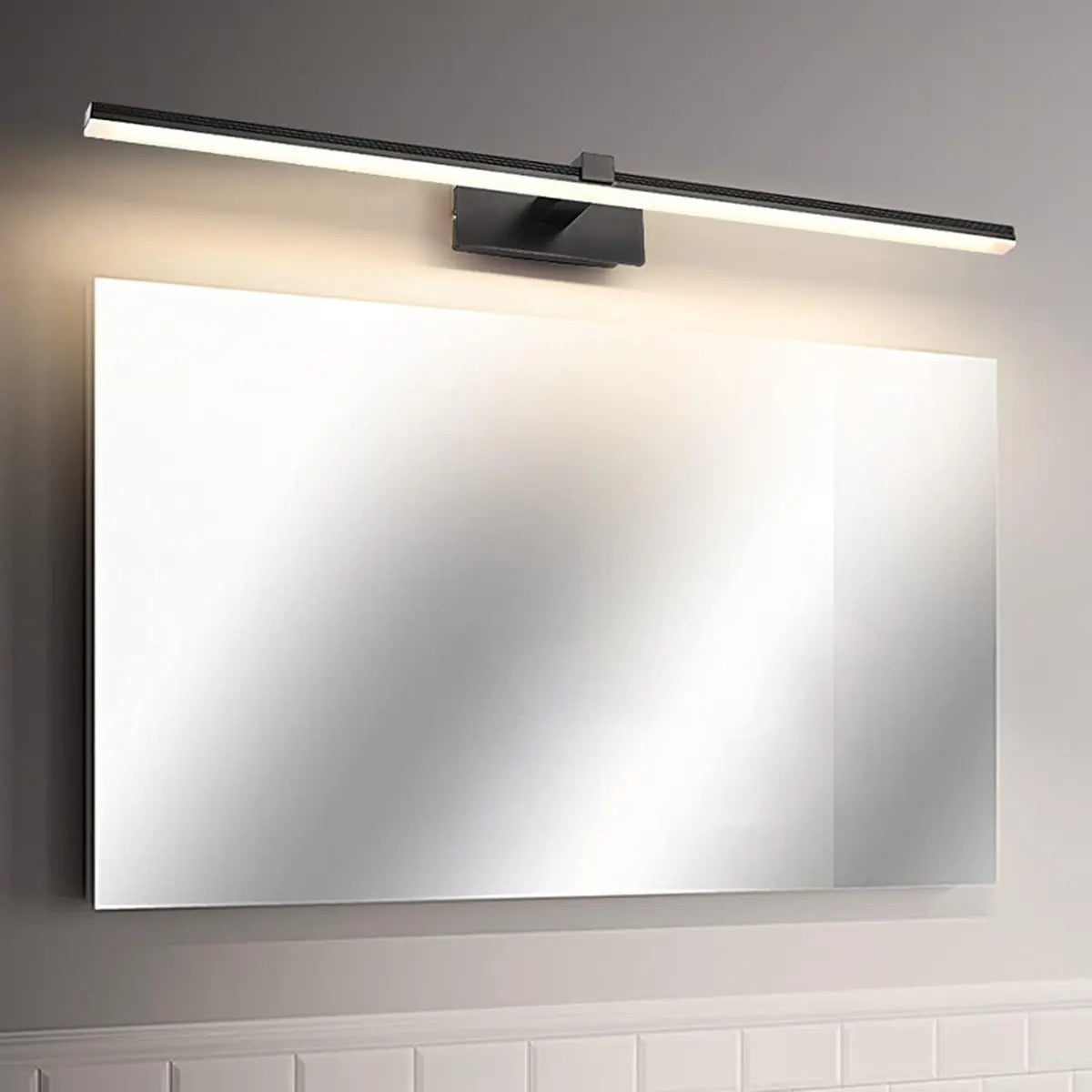 Barra luminaria LED para espejo Kampala 40cm negro