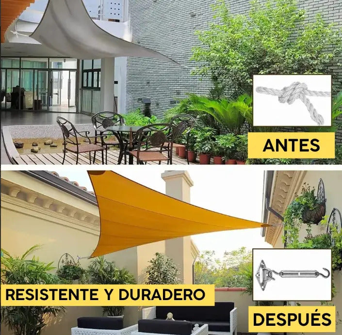 Accesorios para toldo vela 8mm reforzado acero inox exterior