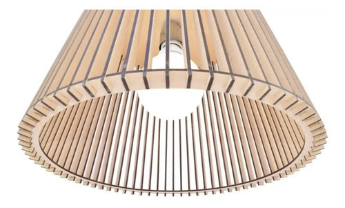 Lamparas De Techo Luminaria Madera 40cm. Buena Calidad Madera