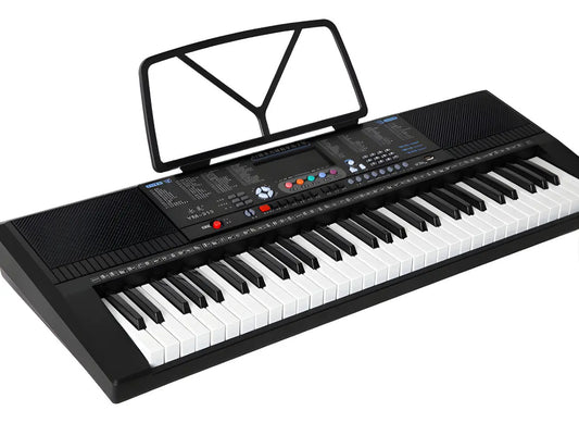 Organo piano teclado eléctrico USB 61 teclas 128 tonos negro