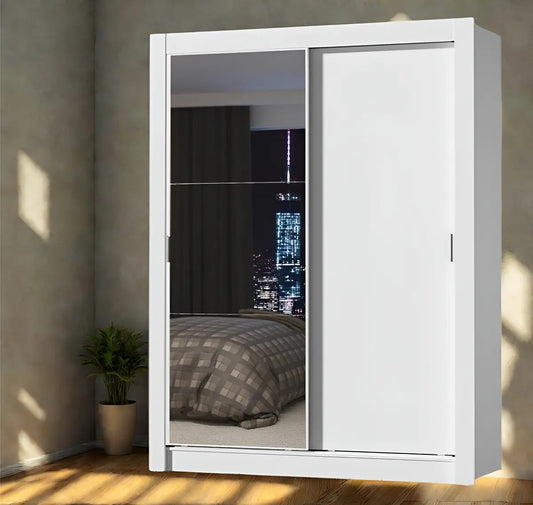 Ropero placard 2 puertas corredizas 1 espejo Denver