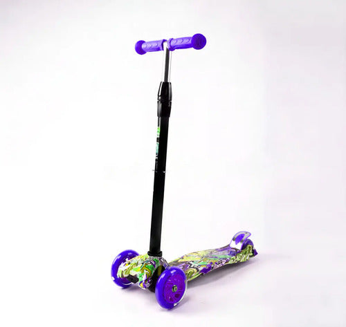 Monopatín Piccoly 3 Ruedas Para Niños 8-13 Años Color Violeta