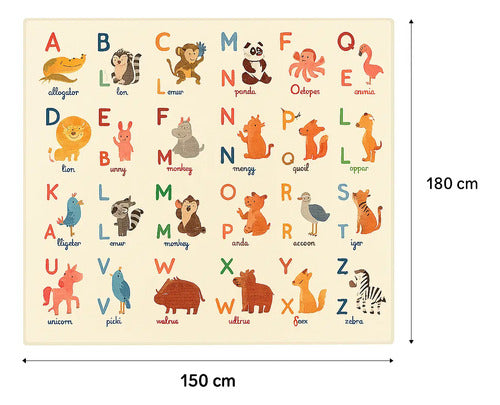 Alfombra antigolpes infantil reversible 180x150 bebes-niños