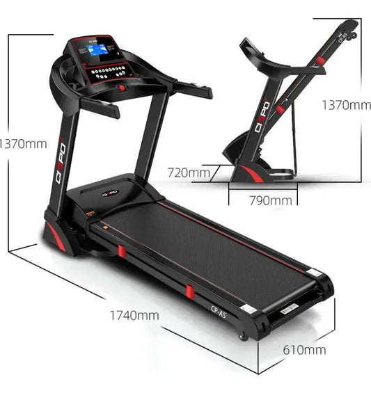 Caminadora eléctrica plegable 3.25hp inclinación automática