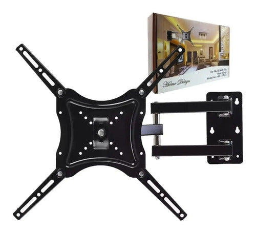 Soporte De Tv 14 A 55 Lcd Movil Con Giro Inclinación 180gr Negro