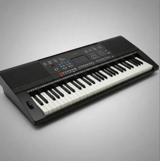 Pack teclado musical órgano piano + funda protectora negro