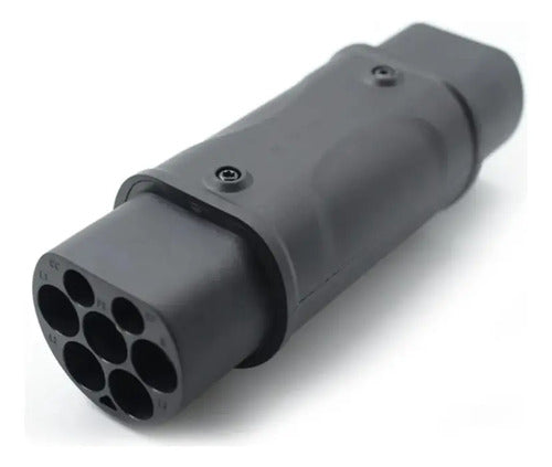 Cargador Adaptador De Carga 7kw Tipo 2 Para Auto Eléctrico Negro