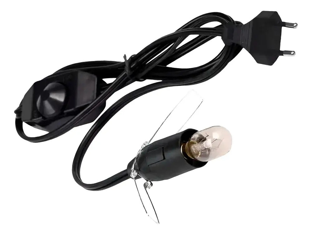 Cable + bombita de respuesto para lamparas de sal