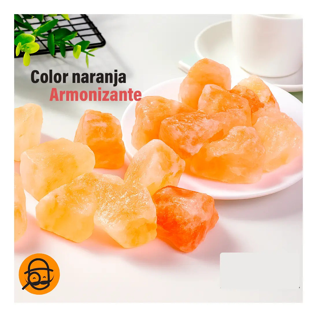 Pack 6 lampara sal del Himalaya piedra de 2 a 3 kg