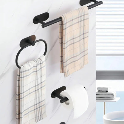 Set de baño 4 piezas acero inoxidable montaje en pared