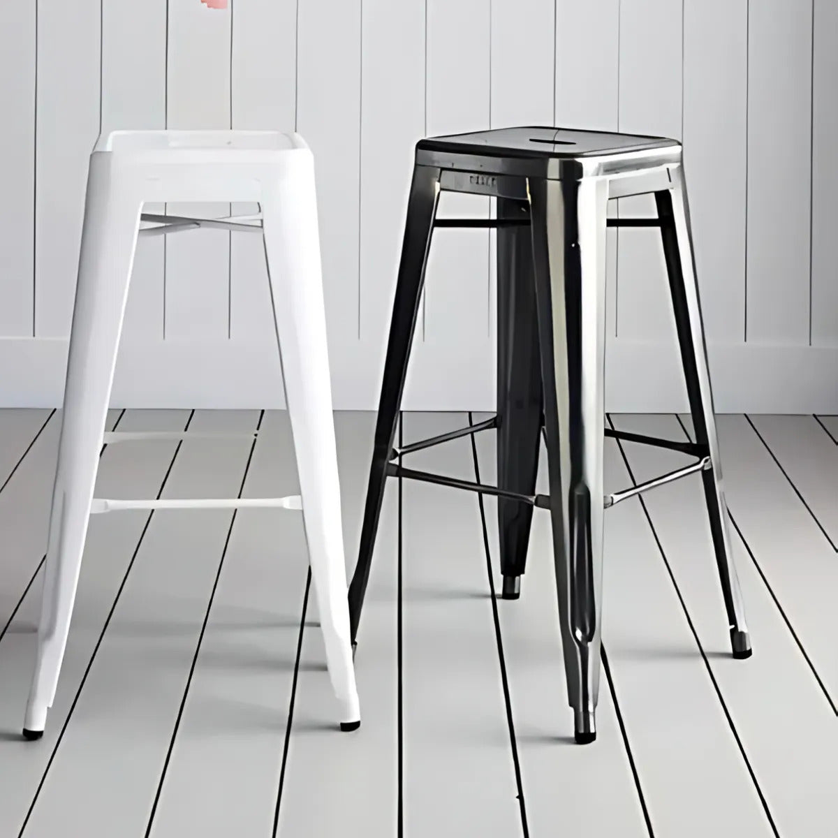 Banqueta taburete Tolix desayunadora cocina 76 cm