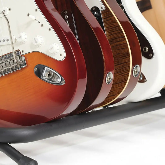 Pie soporte metálico tres guitarra bajo acústica criolla negro