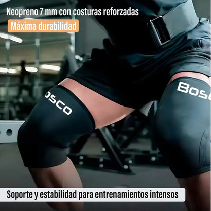 Rodillera deportiva de neopreno Bosco negro crossfit gym talle m
