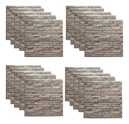 Pack x20 placas autoadhesivas ladrillo revestimiento