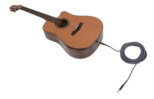 Cable plug 3 metros profesional instrumento guitarra bajo