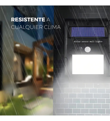 Pack x10 focos solares LED exterior con sensor luz fria