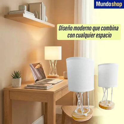 Pack x2 lampara mesa escritorio portatil con pantalla