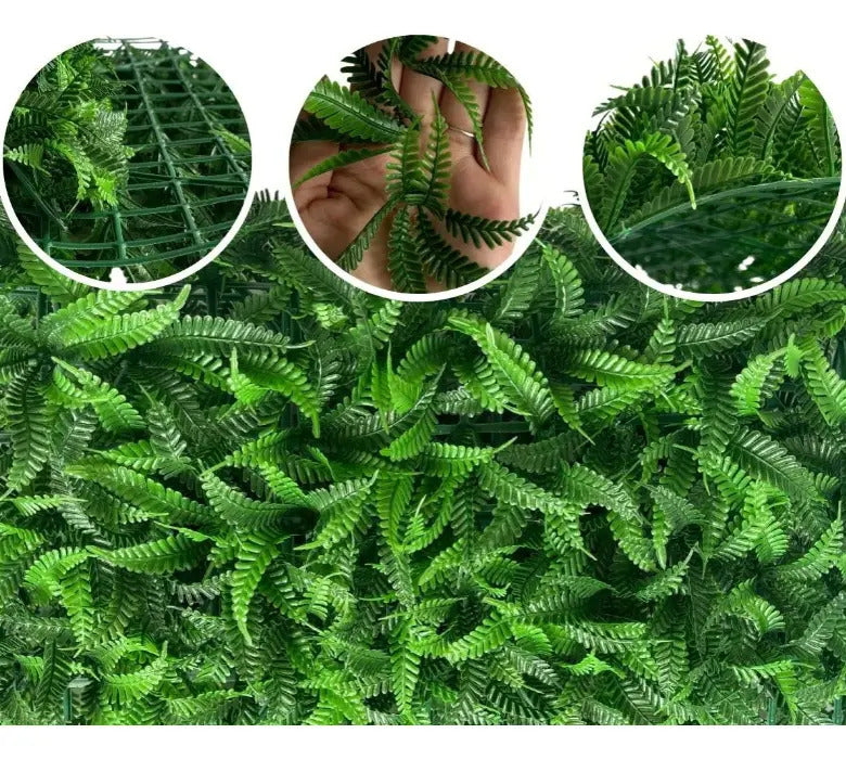 Enredadera jardín vertical artificial pared cerco 40x60cm verde oscuro