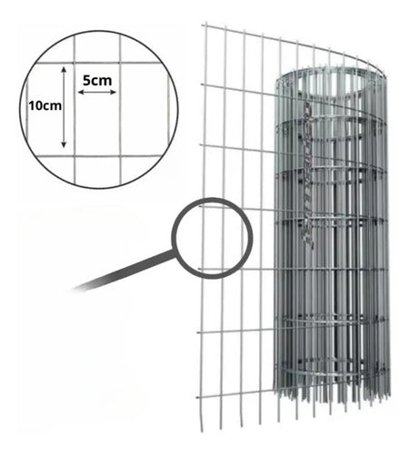 Tejido Alambre Malla Electrosoldada Rollo 1.50 Mts X 25mts Tejido