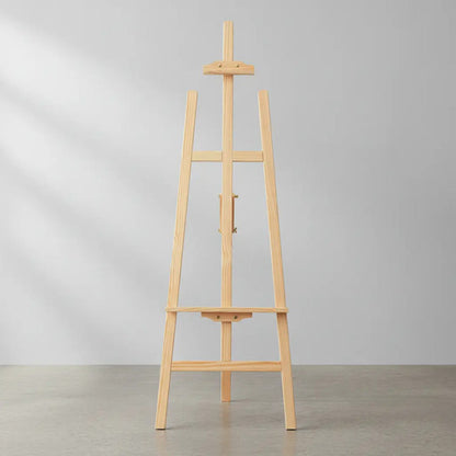 Atril De Pintor Caballete Madera Pintura Oleo Cuadro Arte Beige