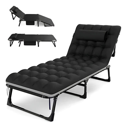 Outter silla reclinable camping cama acolchonada plegable jardin
