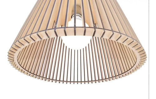 Lamparas De Techo Luminaria Madera 40cm. Buena Calidad Madera