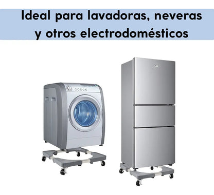 Base móvil ajustable con rueda para electrodomésticos