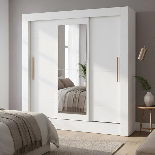 Placard ropero 3 puertas corredizas con espejo
