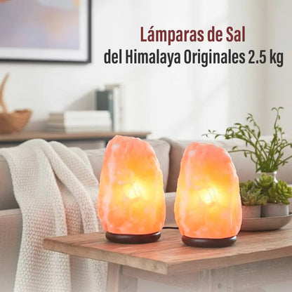 X2 lampara sal Himalaya 2.5kg dimmer originales