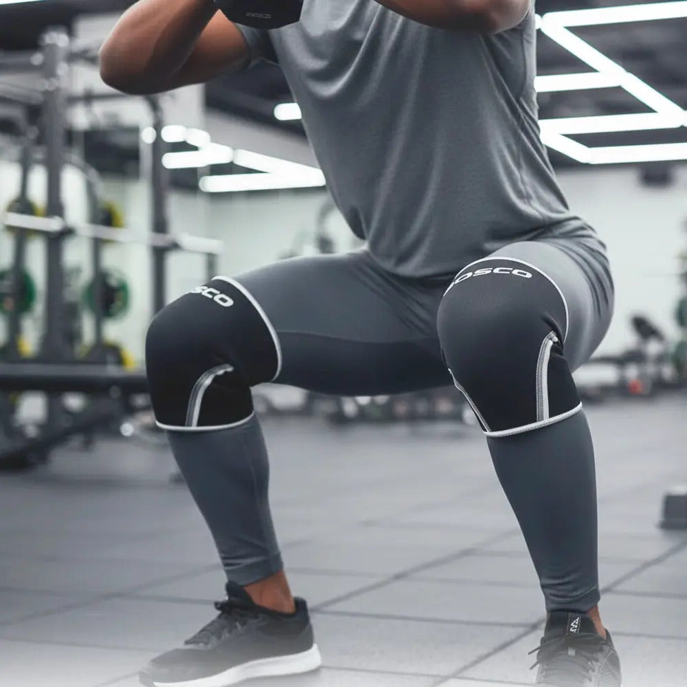 Rodillera deportiva de neopreno Bosco negro crossfit gym talle m