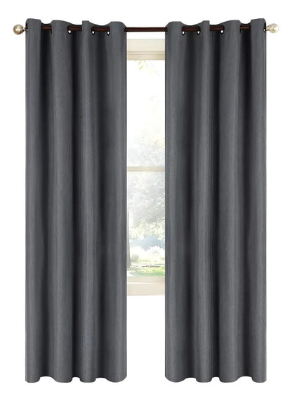 Cortina 2 paños 140 x220 cm textura lino blackout