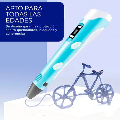 Lápiz 3d impresora 3d + filamento caneta 3d