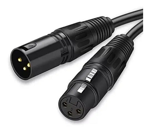 Cable Para Micrófono 5 Metros Audio Color Negro