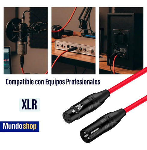 Cable Para Micrófono 5 Metros Audio