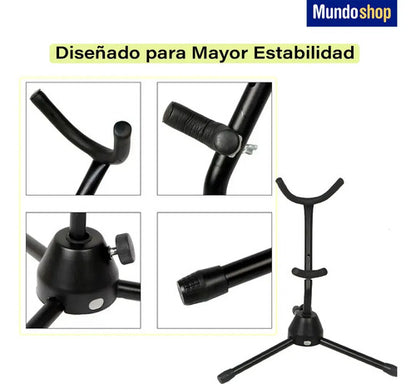 Soporte Pie Para Saxo Plegable Musica