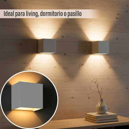 Aplique Bidireccional Pared Exterior Led Jardin Calidad