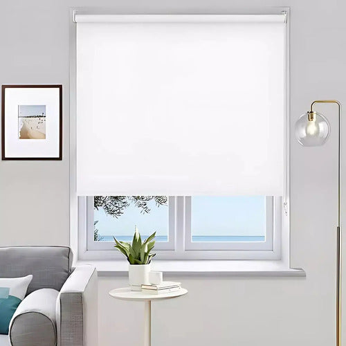 Cortina roller semiblackout 150*200cm interior living cocina blanco