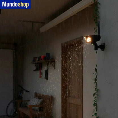 Camara de seguridad foco LED aplique pared simulador sensor negro