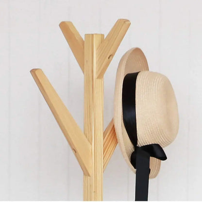 Perchero madera bambu de pie 175x45cm