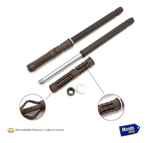 Soporte Invisible Para Estantes Flotantes Juego Resistente Marrón