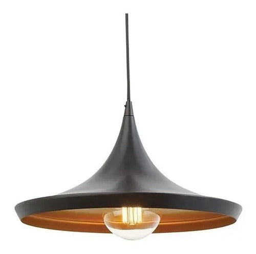 Lampara Colgante De Techo Nórdica Metal Negro Negro