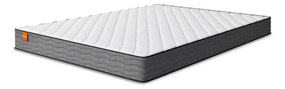 Sommier Box Capitoneado Dos Plazas Colchón De Espuma 17d Negro
