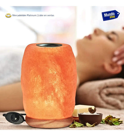 Lámparas De Sal Del Himalaya Aroma Esencia De Regalo. Naranja