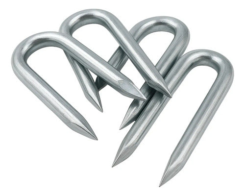 Clavo Grampa Para Tejido - Galvanizados En U Resistente 0 Mm