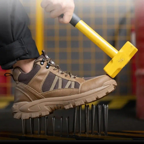 Calzado Bota De Seguridad Para Trabajo Punta Reforzada