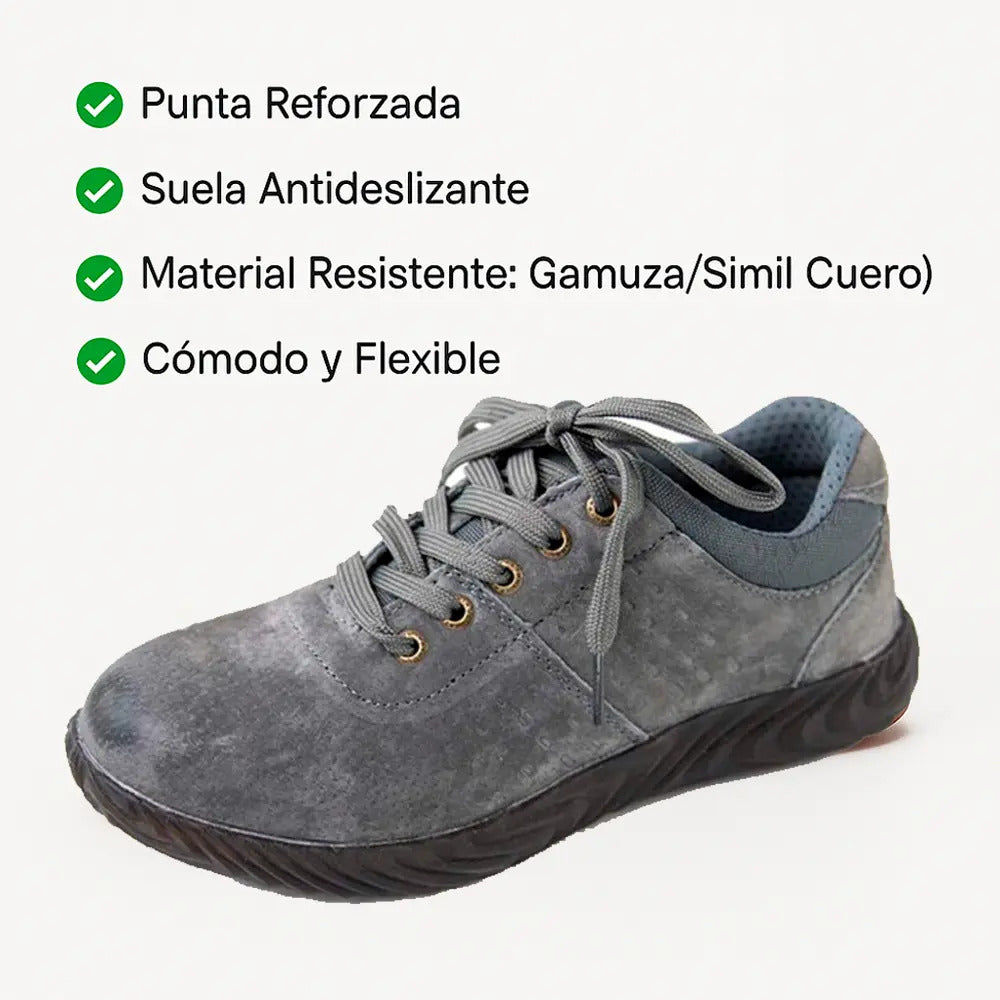 Zapatos de seguridad casual con punta de acero antideslizante