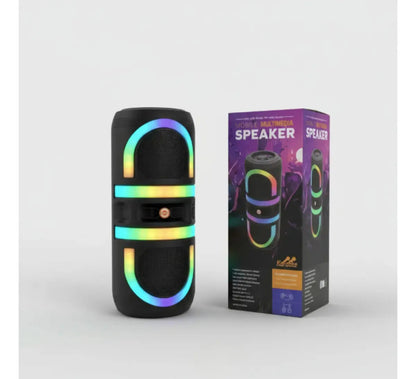 Parlante bluetooth karaoke con luces RGB batería recargable