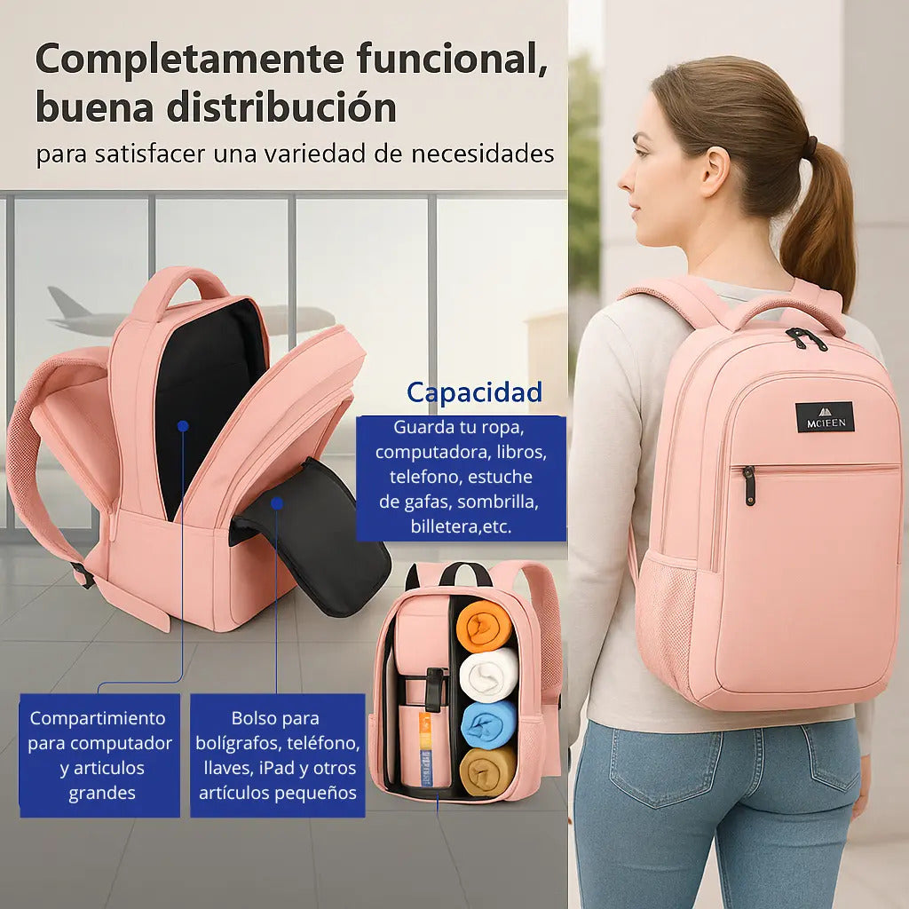 Mochila multiuso urbana viaje porta notebook Matein 1007 28l