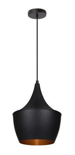 Lampara Colgante De Techo Nórdica Metal Calidad Negro
